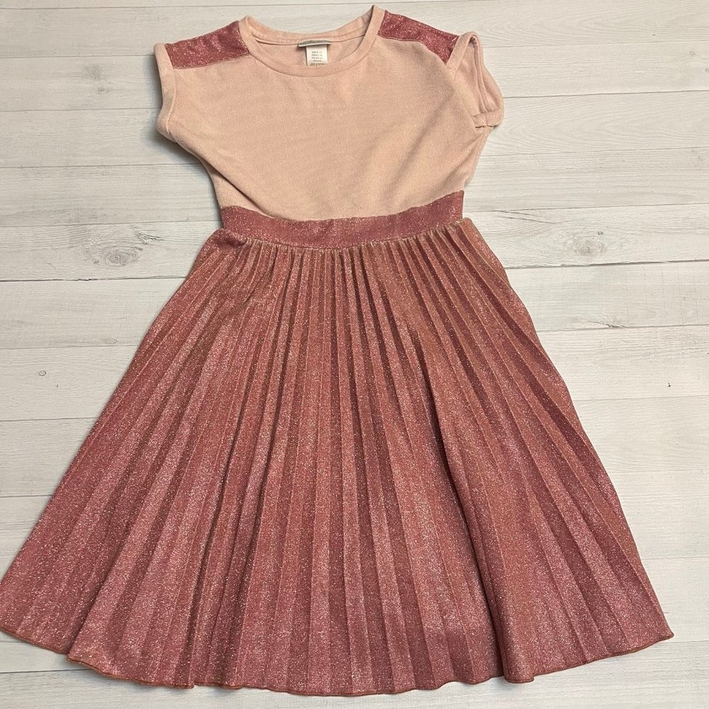 Emily West girls pink shimmer dress size 12
